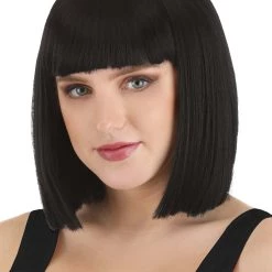 Partytime Wig Deep Black Bob Wig For Women -Cheap Halloween Store deep black bob wig alt 2