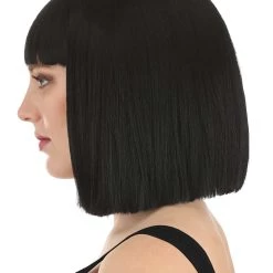 Partytime Wig Deep Black Bob Wig For Women -Cheap Halloween Store deep black bob wig alt 3