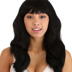 Partytime Wig Deep Black Full Wavy Wig For Women