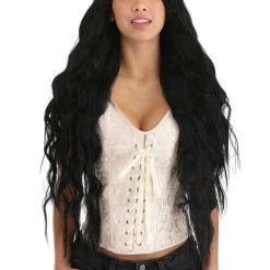 Partytime Wig Wavy Deep Black Wig