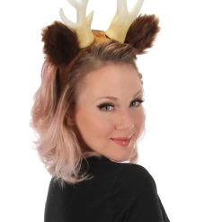 Elope Deer Headband With Antlers And Ears