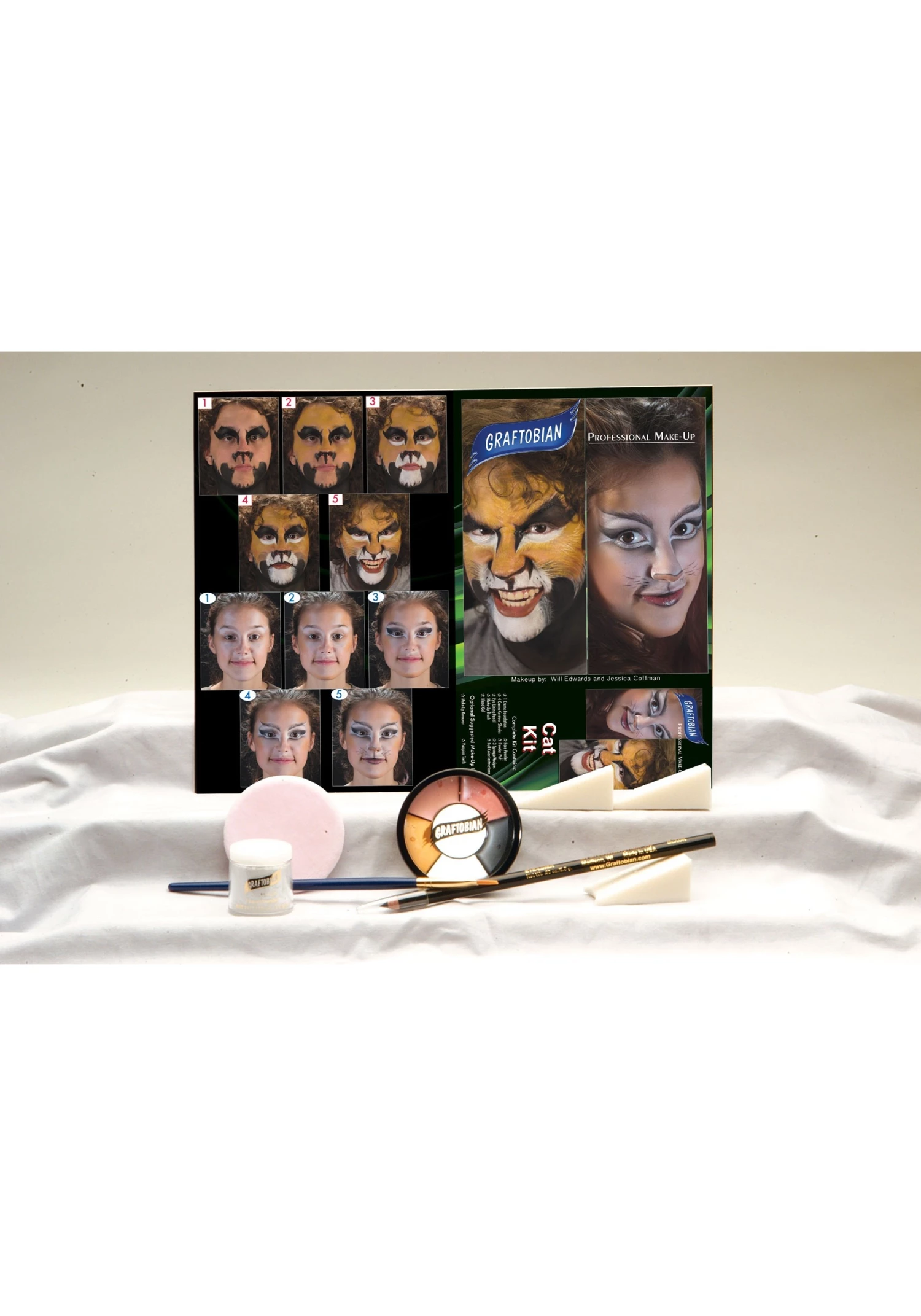 Graftobian Deluxe Jungle Cat Makeup Kit 2 Graftobian Deluxe Jungle Cat Makeup Kit - Image 2
