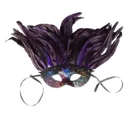 Bauer Pacific Deluxe Feather Mardi Gras Mask