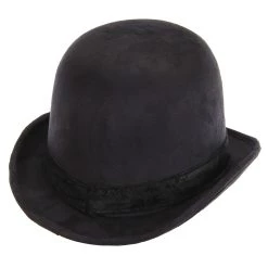Elope Black Derby Top Hat -Cheap Halloween Store derby hat black alt 2