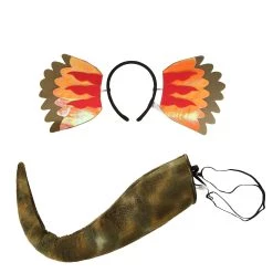 Elope Headband & Tail Kit Dilophosaurus -Cheap Halloween Store dilophosaurus headband tail kit alt 2