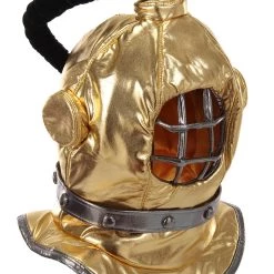 Elope Gold Diving Bell Plush Helmet -Cheap Halloween Store diving bell plush helmet alt 2