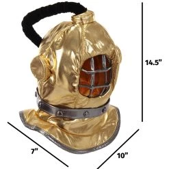 Elope Gold Diving Bell Plush Helmet -Cheap Halloween Store diving bell plush helmet alt 4