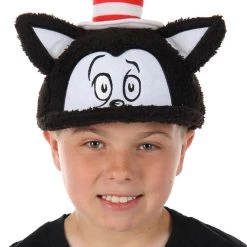 Elope Dr. Seuss Cat In The Hat Fuzzy Adult Cap -Cheap Halloween Store dr seuss cat in the hat fuzzy cap alt 3