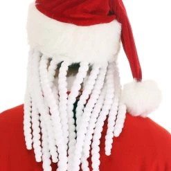 Elope Dread Santa Plush Hat -Cheap Halloween Store dread santa plush hat alt 3