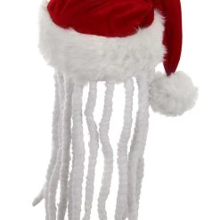 Elope Dread Santa Plush Hat -Cheap Halloween Store dread santa plush hat alt 5