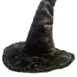 H.M. Smallwares Faux Fur Witch Hat For Adults