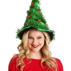 Jacobson Hats Red And Green Light-Up Christmas Tree Hat