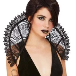 Smiffys Fever Gothic Lace Stand Up Collar