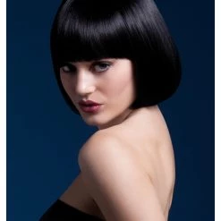 Smiffys Styleable Fever Mia Black Wig