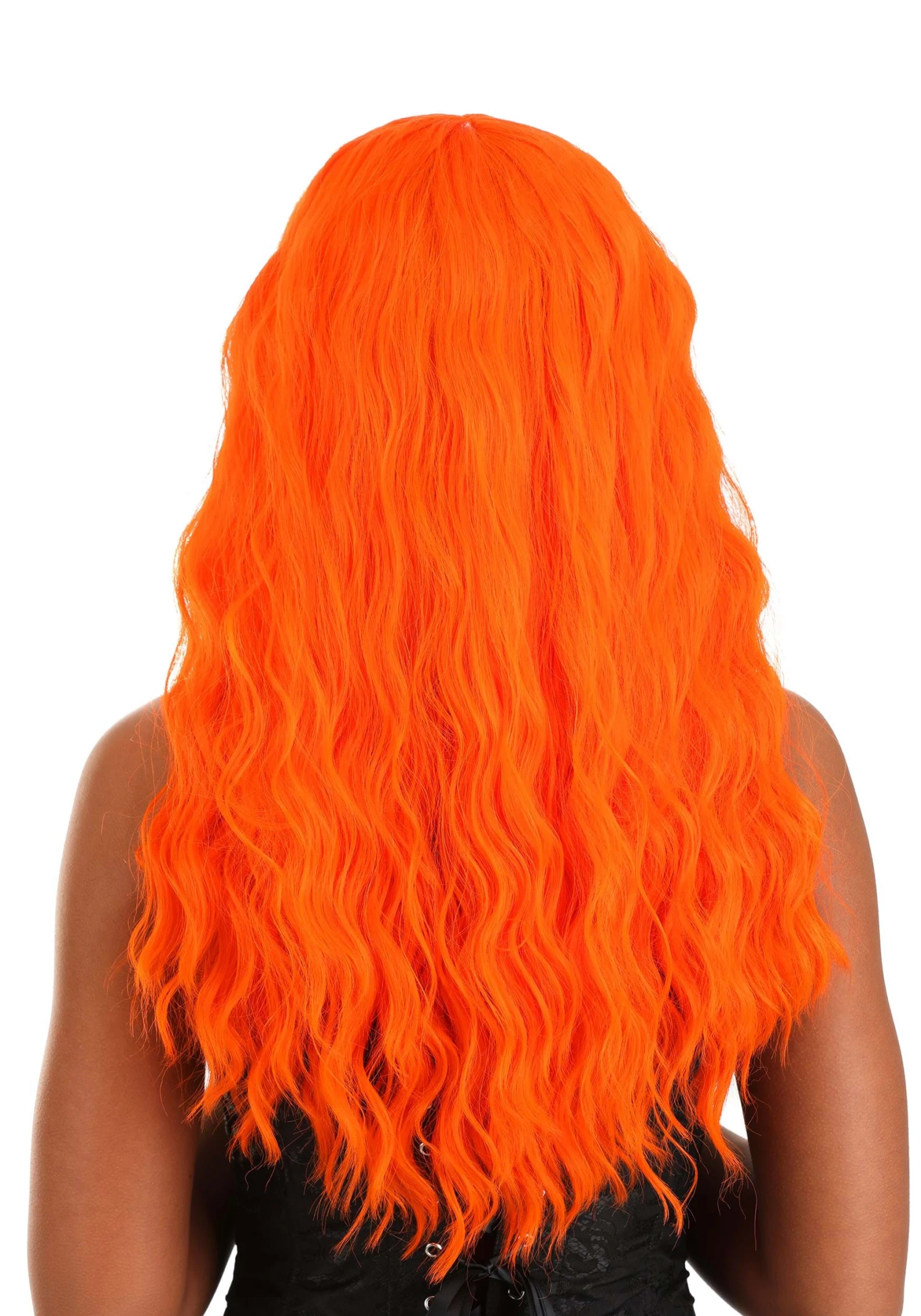 Partytime Wig Fiery Orange Long Wavy Wig For Women 2 Partytime Wig Fiery Orange Long Wavy Wig For Women - Image 2