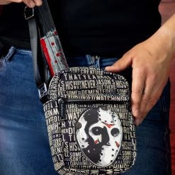 Buckle-Down Friday The 13th Hockey Mask Crossbody Bag -Cheap Halloween Store friday the 13th crossbody bag alt 2