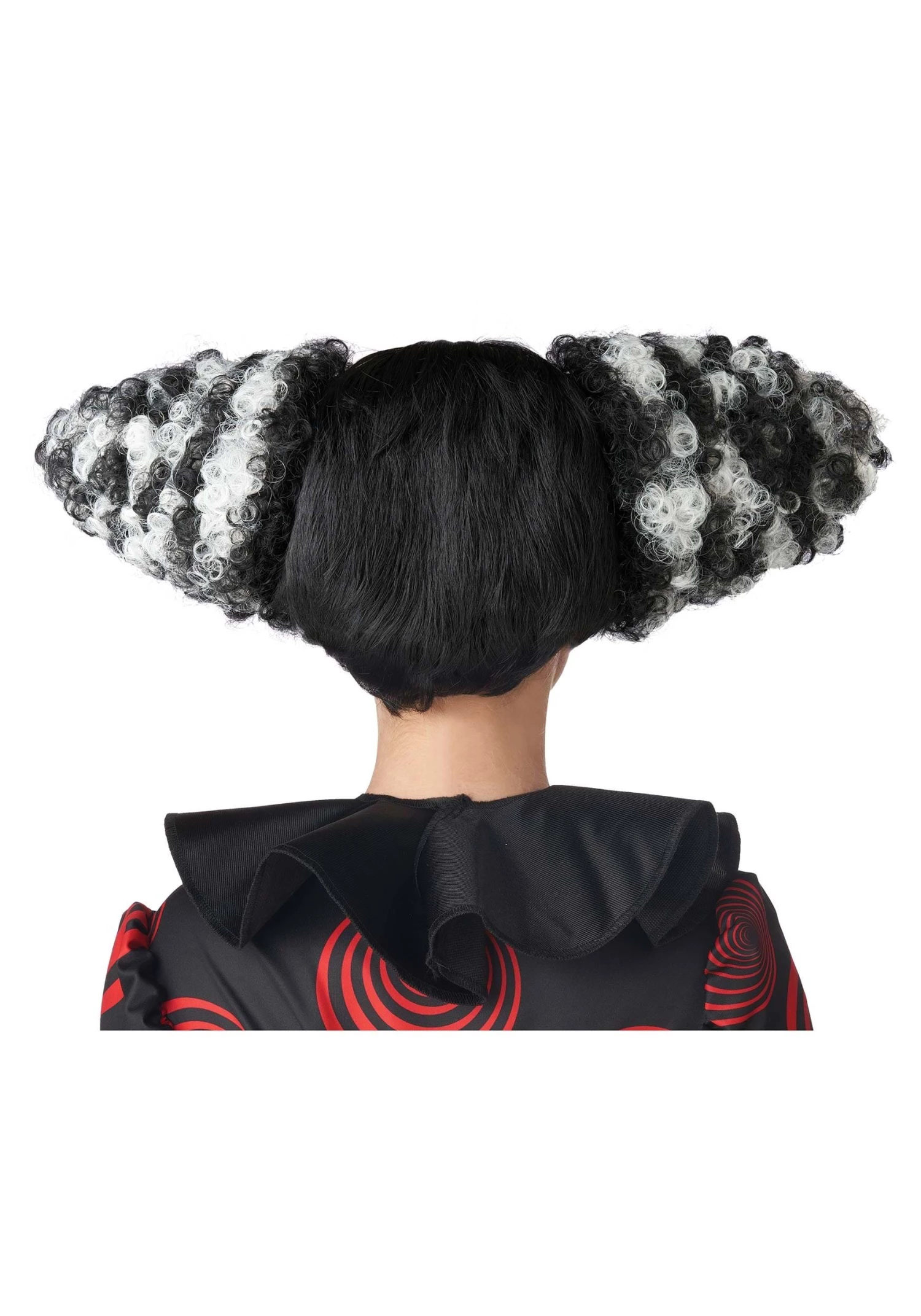 California Costume Collection Black And White Clown Funhouse Wig 2 California Costume Collection Black And White Clown Funhouse Wig - Image 2