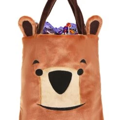 BigWan Apparel Co. Fuzzy Bear Trick-or-Treat Bag