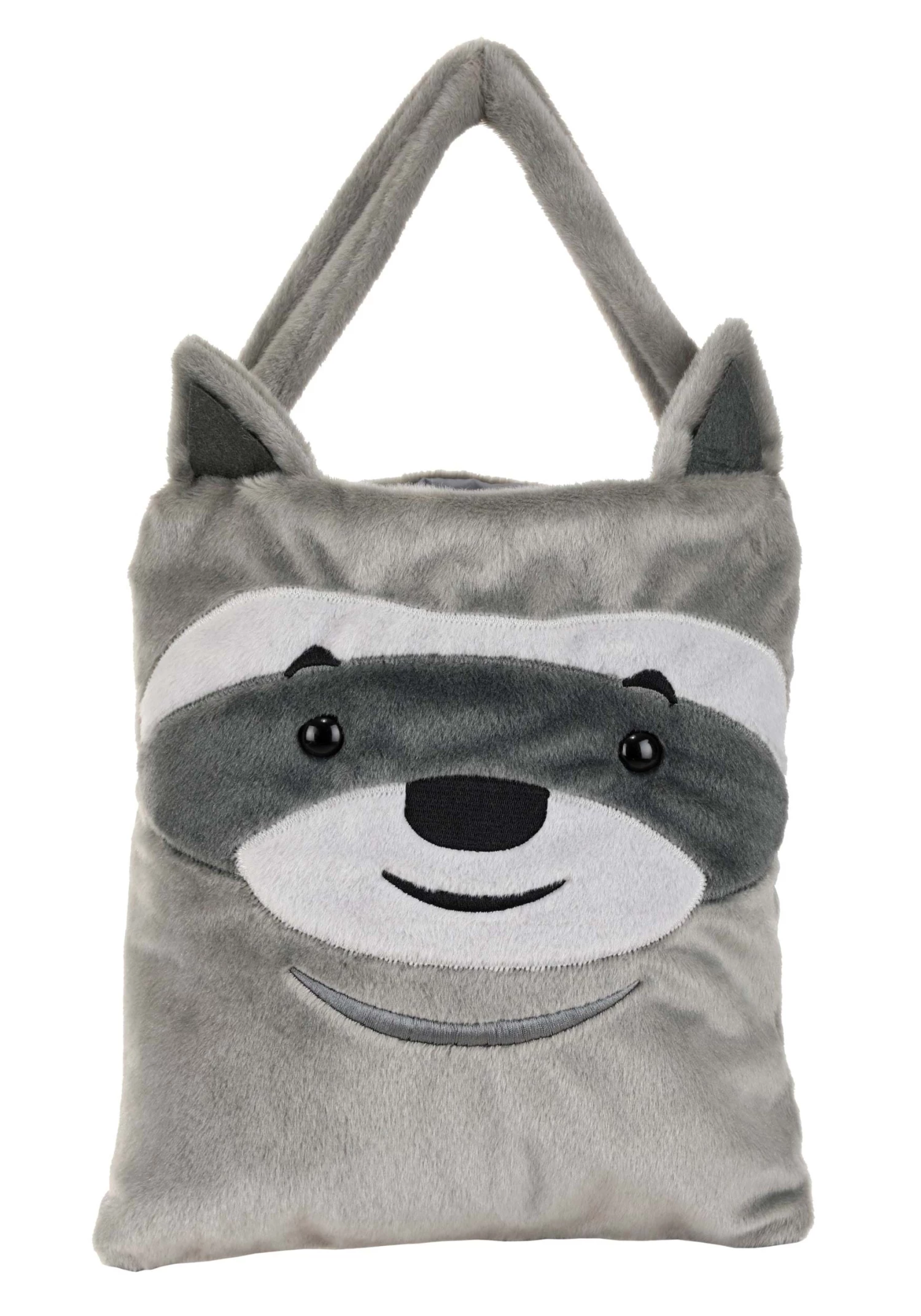 BigWan Apparel Co. Fuzzy Raccoon Trick-or-Treat Bag 1 BigWan Apparel Co. Fuzzy Raccoon Trick-or-Treat Bag