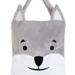 BigWan Apparel Co. Fuzzy Wolf Treat Bag With Strap