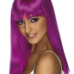 Smiffys Glamourama Neon Purple Wig