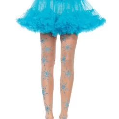 Leg Avenue Glitter Snowflake Tights