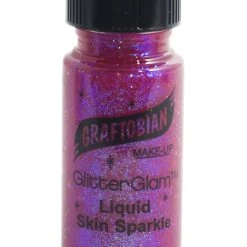 Graftobian GlitterGlam .5 Ounce Liquid Purple Glitter Makeup