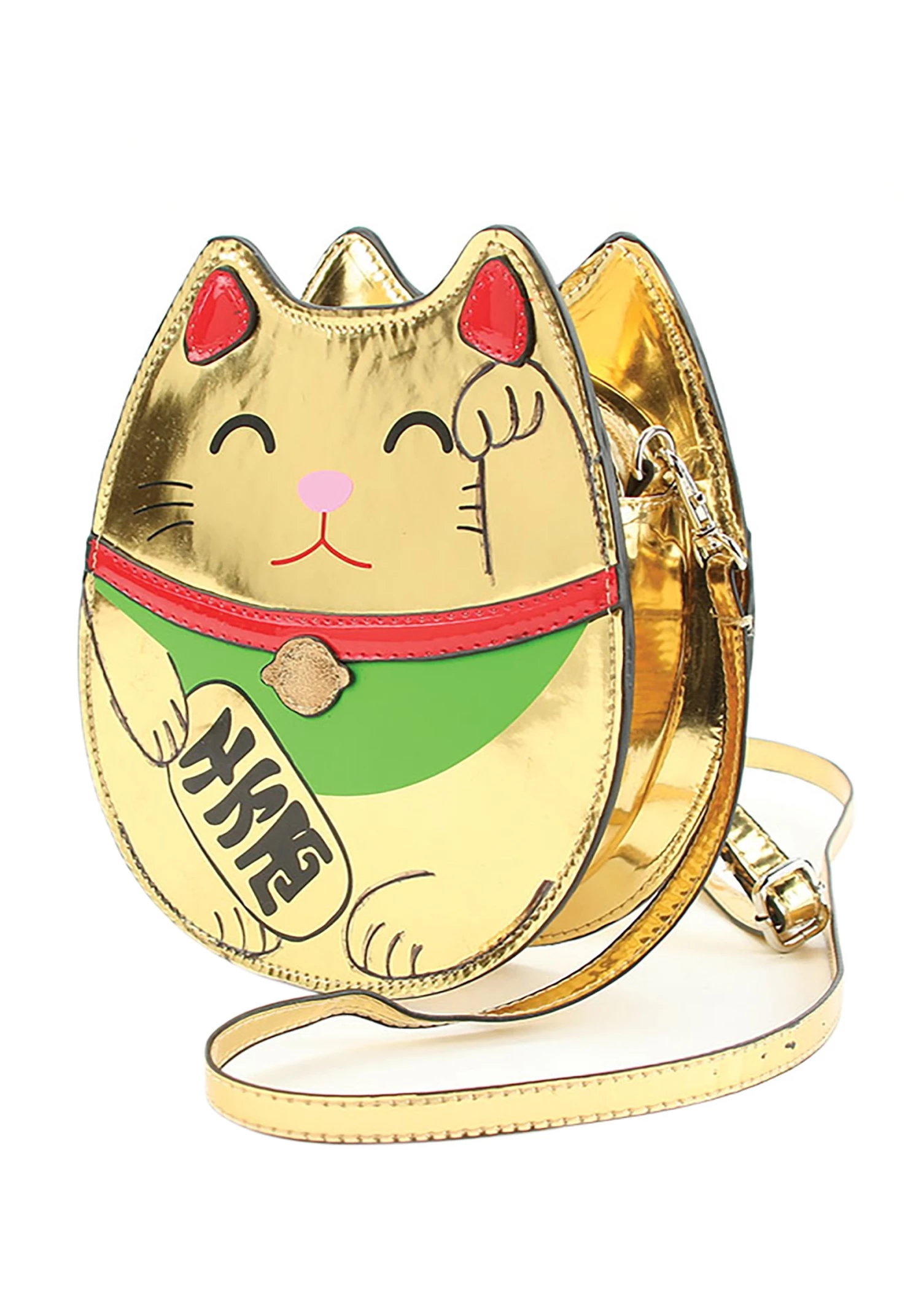 Comeco Gold Lucky Cat Handbag 1 Comeco Gold Lucky Cat Handbag