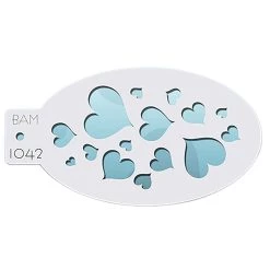 Graftobian Hearts Stencil For Makeup