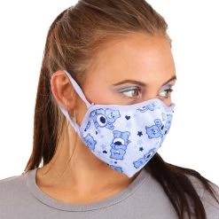 Elope Care Bears | Grumpy Bear Face Mask Pack -Cheap Halloween Store grumpy bear face mask pack alt 3