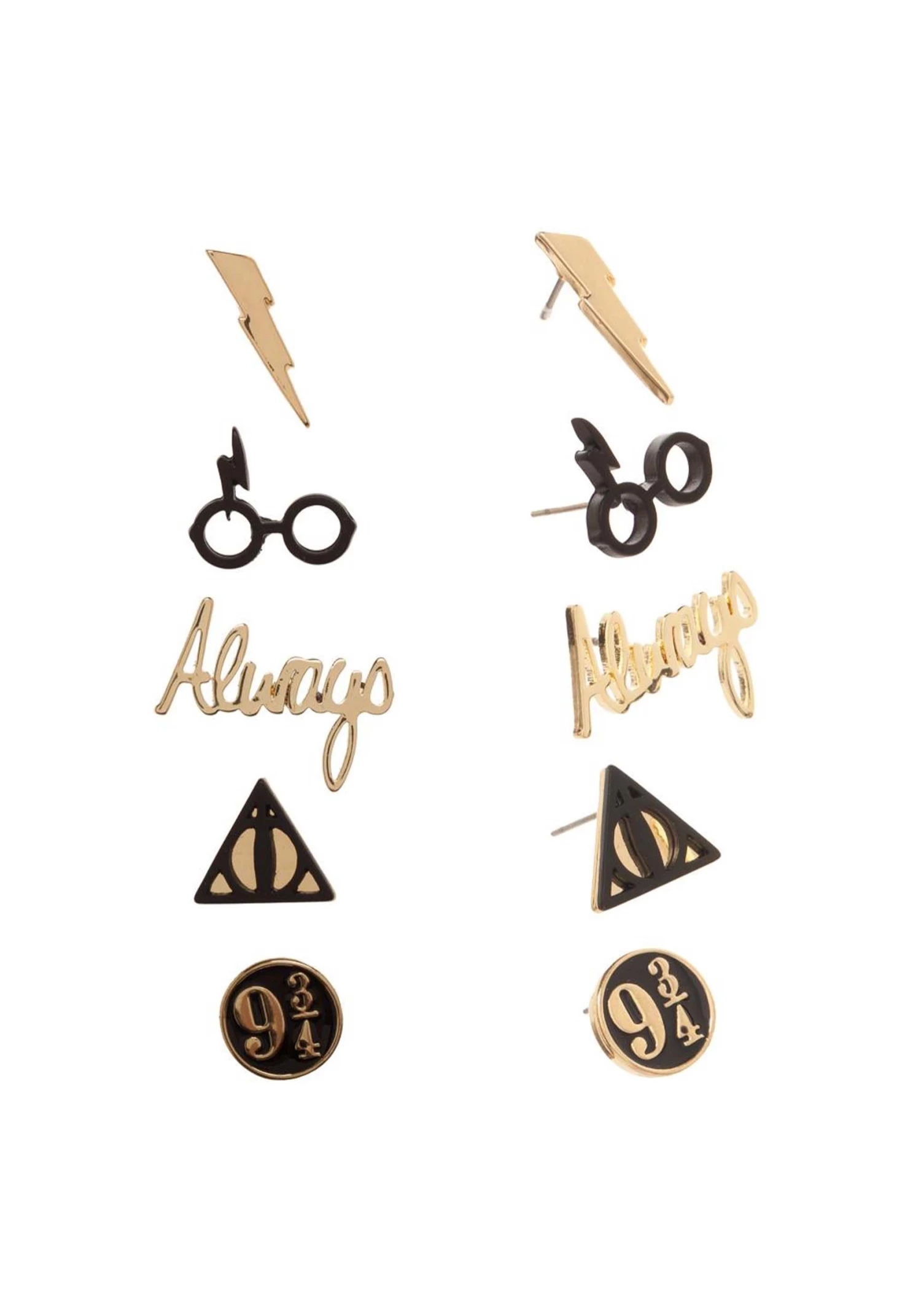 Bioworld Merchandising / Independent Sales Harry Potter 5-pk Earring Set 1 Bioworld Merchandising / Independent Sales Harry Potter 5-pk Earring Set