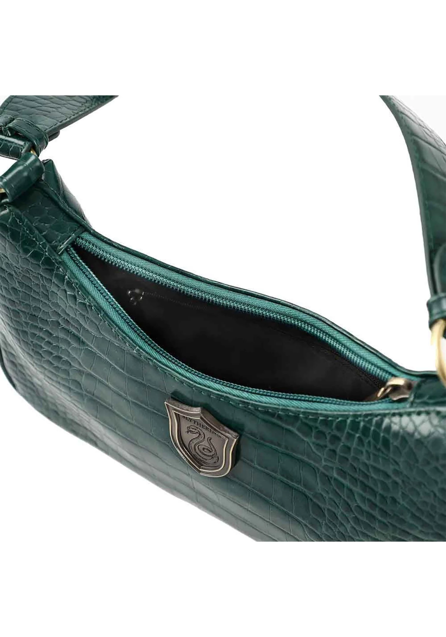 Bioworld Merchandising / Independent Sales Harry Potter Slytherin Metal Badge Shoulder Bag 6 Bioworld Merchandising / Independent Sales Harry Potter Slytherin Metal Badge Shoulder Bag - Image 6
