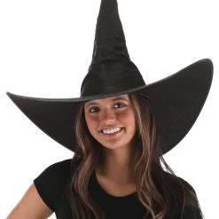 Elope Big Brim Witch Hat -Cheap Halloween Store huge brim witch hat alt 2