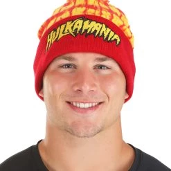 Elope WWE Hulk Hogan Hulkamania Knit Hat -Cheap Halloween Store hulk hogan hulkmania knit hat alt 3