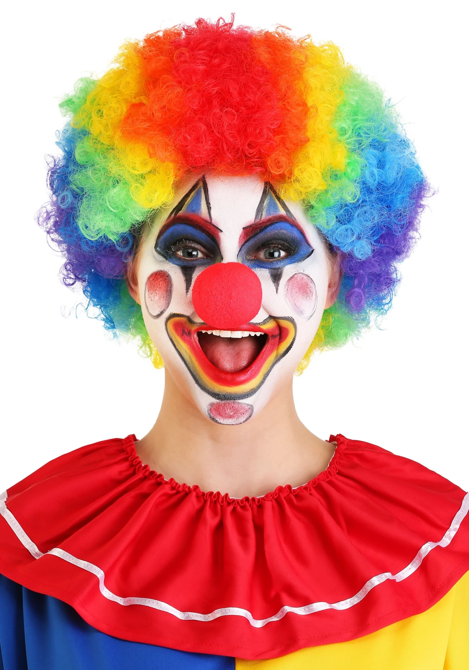 Forum Novelties, Inc Jumbo Rainbow Clown Wig 1 Forum Novelties, Inc Jumbo Rainbow Clown Wig