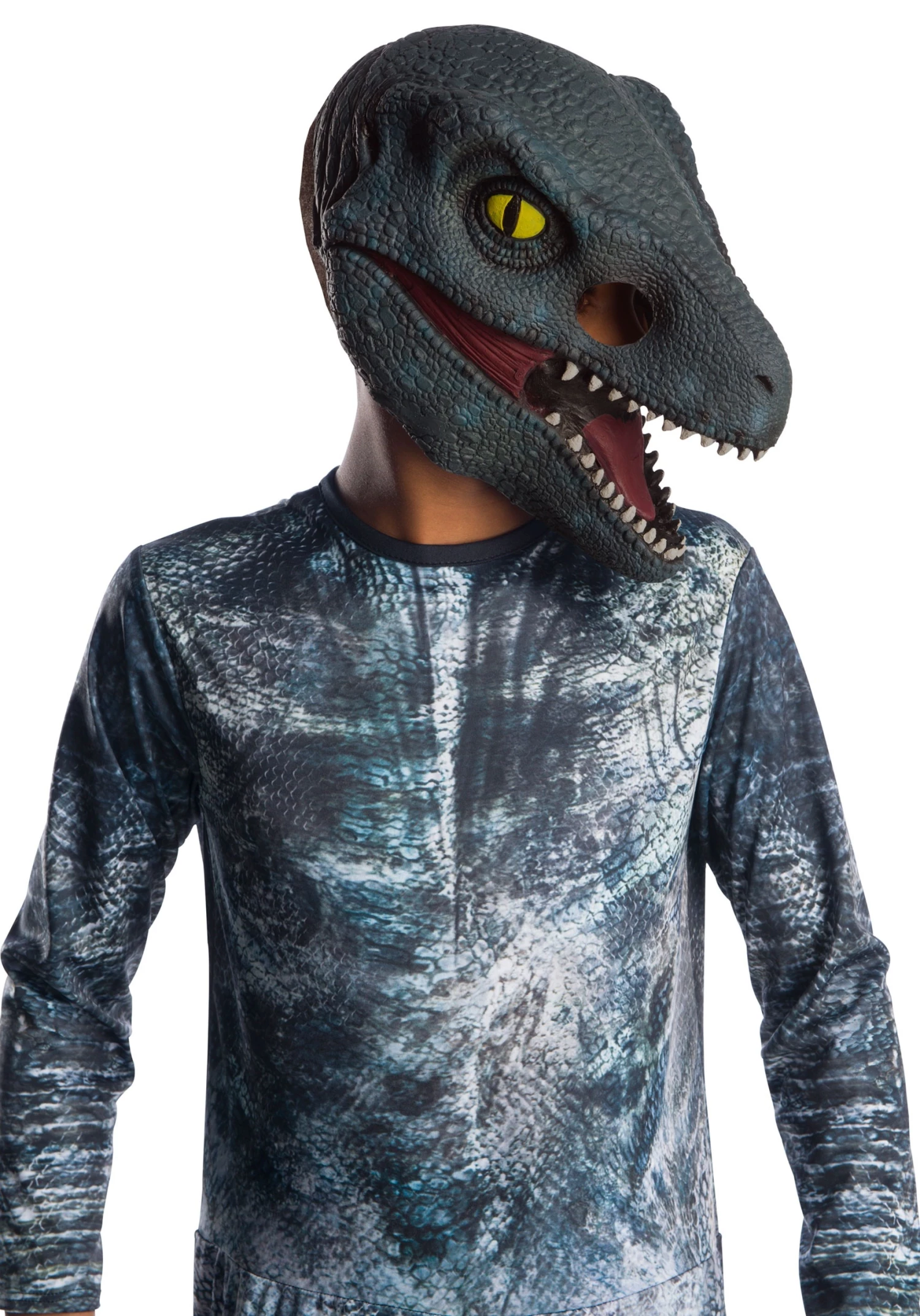 Rubies Costume Co. Inc Kids Jurassic World 2 Blue Velociraptor 3/4 Mask 1 Rubies Costume Co. Inc Kids Jurassic World 2 Blue Velociraptor 3/4 Mask