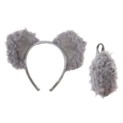 Elope Koala Gray Ears Headband & Tail Kit -Cheap Halloween Store koala ears headband tail kit alt 2