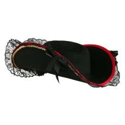 Elope Lady Buccaneer Black Costume Hat -Cheap Halloween Store lady buccaneer black alt 4