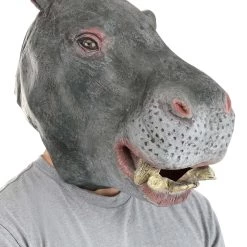 H.M. Smallwares Latex Hippo Mask For Adults