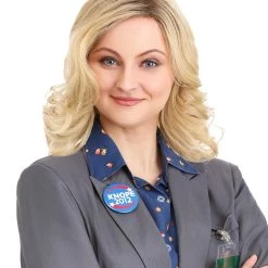 Partytime Costume & Lingerie (Yiwu) Factory Parks And Recreation Leslie Knope Wig