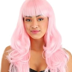 Partytime Wig Wavy Light Pink Full Wig