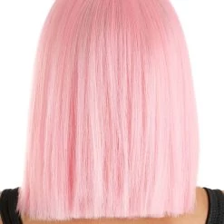 Partytime Wig Light Pink Women's Long Bob Wig -Cheap Halloween Store light pink long bob wig alt 2