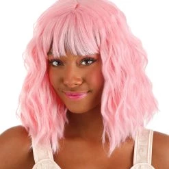 Partytime Wig Light Pink Wavy Wig For Women