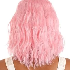 Partytime Wig Light Pink Wavy Wig For Women 6 Partytime Wig Light Pink Wavy Wig For Women -Cheap Halloween Store light pink wavy wig alt 2