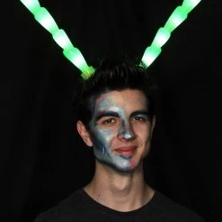 Elope Insect Antennae Light-Up Green LumenHorns -Cheap Halloween Store light up green insect antennae lumenhorns 1
