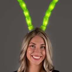 Elope Insect Antennae Light-Up Green LumenHorns -Cheap Halloween Store light up green insect antennae lumenhorns 4