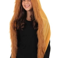 Elope Furry Lion Hood -Cheap Halloween Store lion plush hood alt 2
