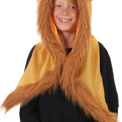 Elope Furry Lion Hood -Cheap Halloween Store lion plush hood alt 3