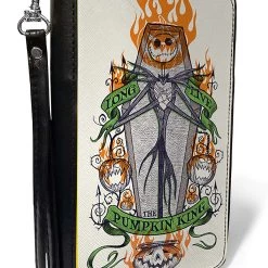 Buckle-Down Long Live The Pumpkin King Women's PU Zip Around Wallet
