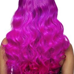 Smiffys Fuchsia Passion Manic Panic Siren Wig -Cheap Halloween Store manic panic fushsia passion siren wig alt 2